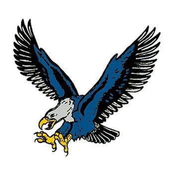 Blue Eagle Temporary Tattoo