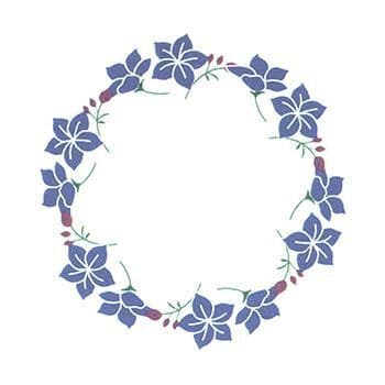 Blue Flower Ring Temporary Tattoo
