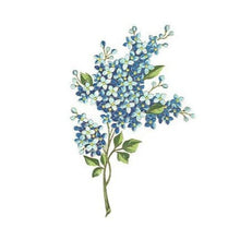 Blue Flowers Floral Temporary Tattoo