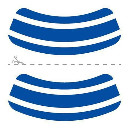 Blue & White Eye Black Temporary Tattoo