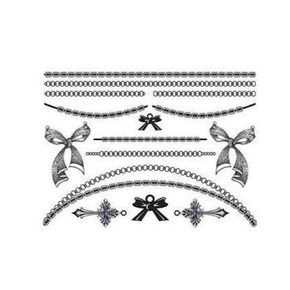 Bold in Bows Temporary Tattoo Jewelry Set