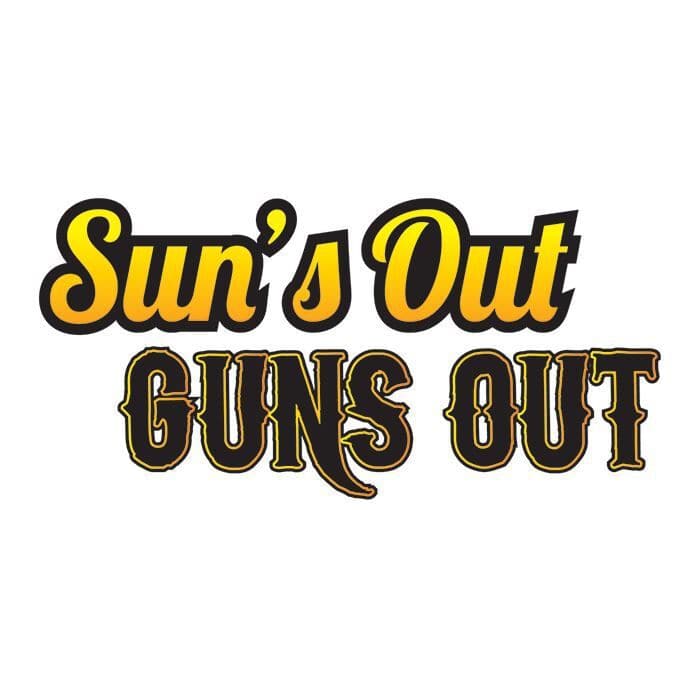 Embroidered Pack Iron - On Sewing Patches Sun's Out Guns Out, Funny ...