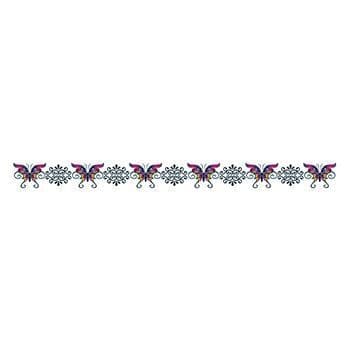 Butterfly Tribal Band Temporary Tattoo