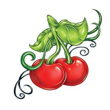 Cherries Temporary Tattoo