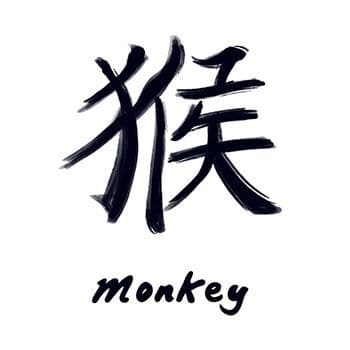 Chinese Zodiac: Monkey Temporary Tattoo