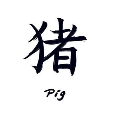 Chinese Zodiac: Pig Temporary Tattoo