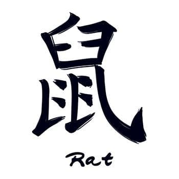 Chinese Zodiac: Rat Temporary Tattoo