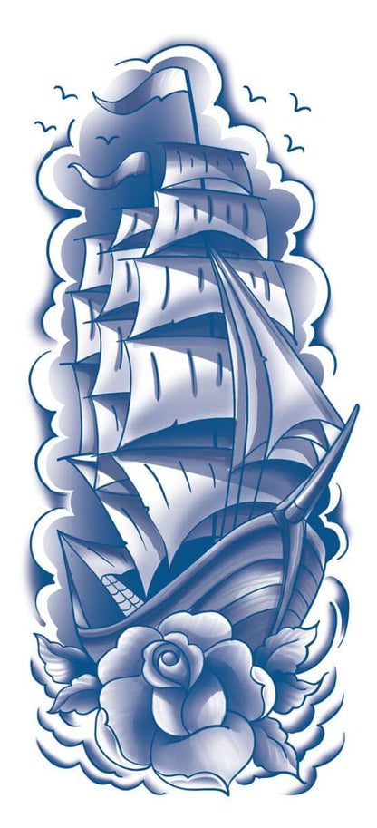 Classic Blue Sailboat Sleeve