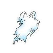 Concerned Ghost Temporary Tattoo