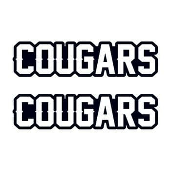 Cougars Text Temporary Tattoo