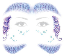 Mermaid Face Temporary Tattoo