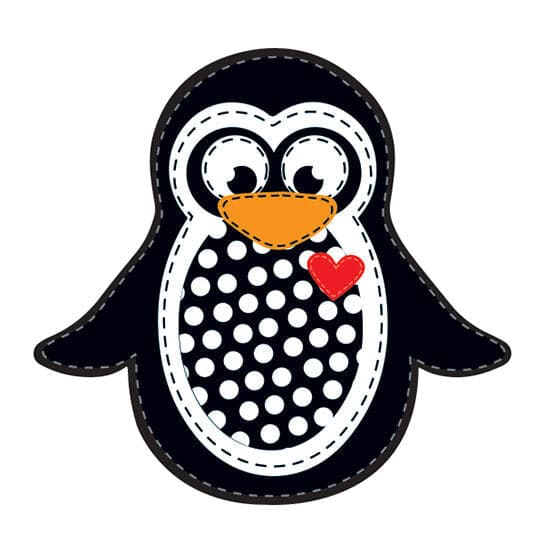 Cute Penguin Temporary Tattoo