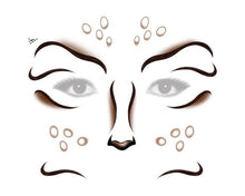 Deer Costume Face Temporary Tattoo