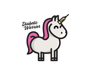 Type 1 Diabetes Unicorn Temporary Tattoo