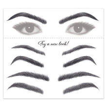 Women's Black Eyebrow Temporary Tattoos