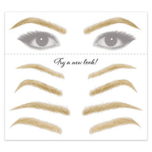 Women's Blonde Eyebrow Temporary Tattoos