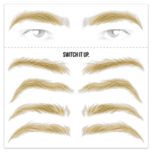 Men's Blonde Eyebrow Temporary Tattoos