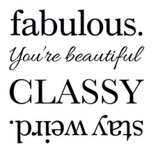 Fabulous Words Temporary Tattoo