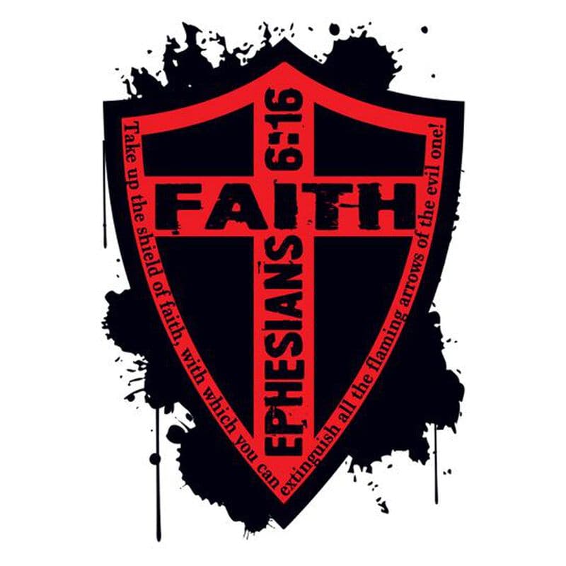 Faith Shield Temporary Tattoo