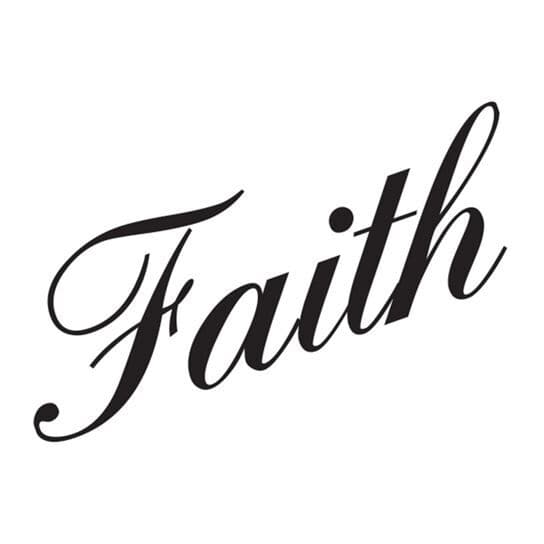 Faith Temporary Tattoo