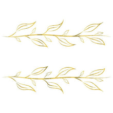 Metallic Gold Leaf Armband Temporary Tattoo