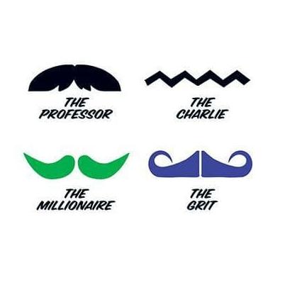 Fingerstaches: The Professor Temporary Tattoo Set