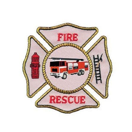 Fire Rescue Patch Temporary Tattoo