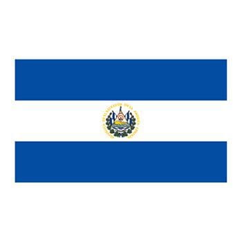 Flag of El Salvador Temporary Tattoo