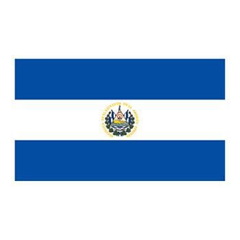 Flag of El Salvador Temporary Tattoo