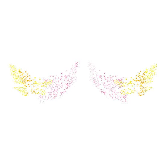 Metallic Flashy Freckles Face Temporary Tattoo- Multicolored
