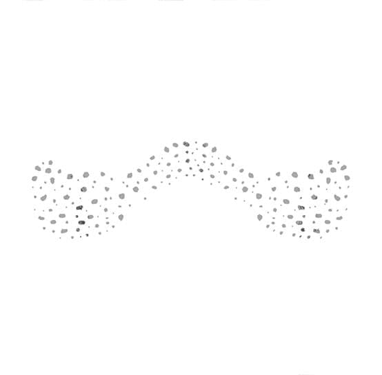 Metallic Flashy Freckles Face Temporary Tattoo- Silver