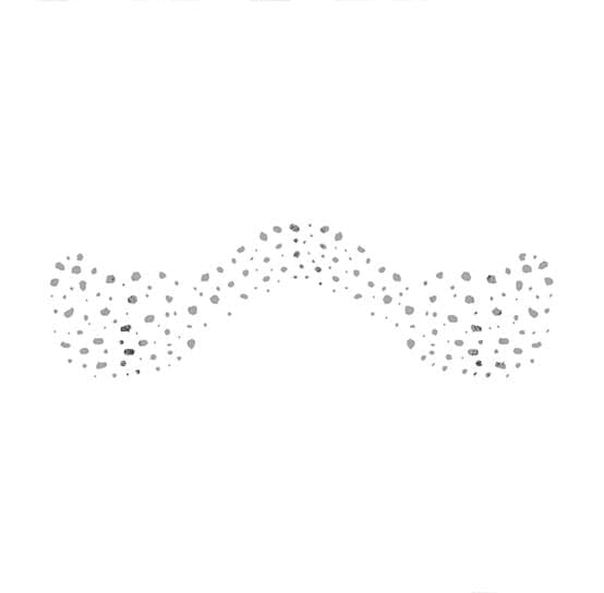 Metallic Flashy Freckles Face Temporary Tattoo- Silver
