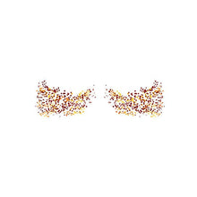 Metallic Flashy Freckles Face Temporary Tattoo- Gold & Red (Small)