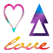 Metallic Love Temporary Tattoo