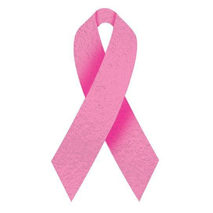Metallic Pink Cause Ribbon Temporary Tattoo
