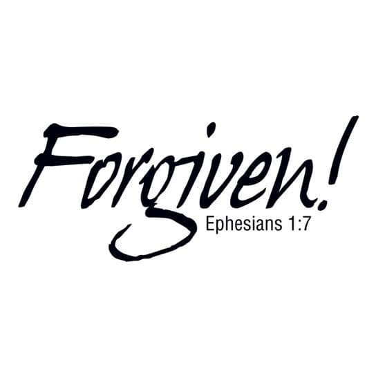 Forgiven! Temporary Tattoo
