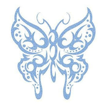 Glitter Light Colored Butterfly Temporary Tattoos