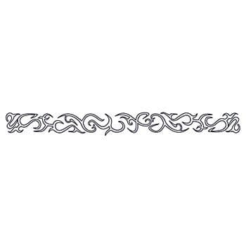 Glow in the Dark Pattern Band Temporary Tattoo