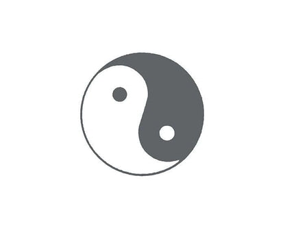 Glow in the Dark Yin Yang Temporary Tattoo