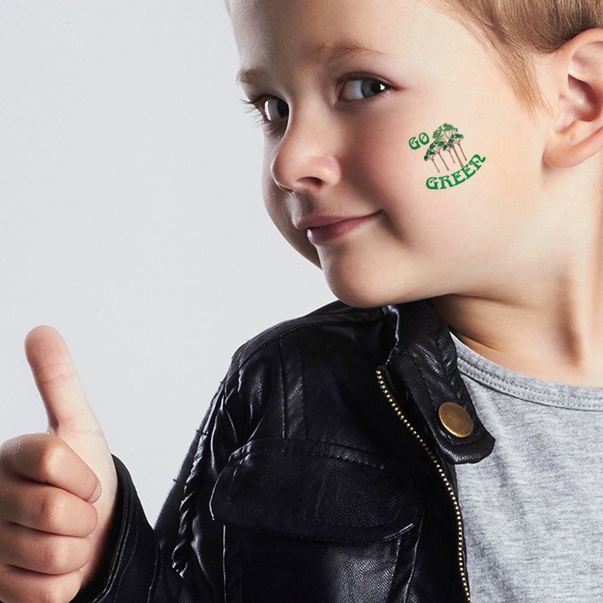 go green trees temporary tattoos