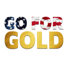 Go For Gold America Temporary Tattoo