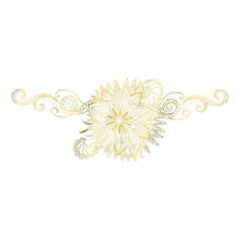 Metallic Gold Etched Lace Temporary Tattoo