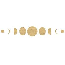 Metallic Gold Moon Phases Festival Temporary Tattoo