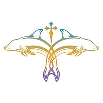 Golden Dolphin Design Temporary Tattoo
