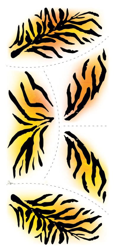 Tiger Animal Print Temporary Tattoo
