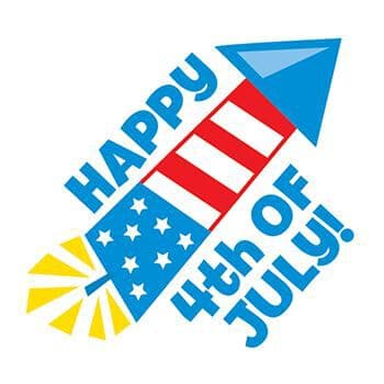 Happy 4th of July Temporary Tattoo