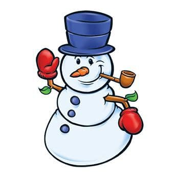 Happy Snowman Temporary Tattoo