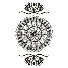 Henna: Black Mandala Traditional Design Temporary Tattoo