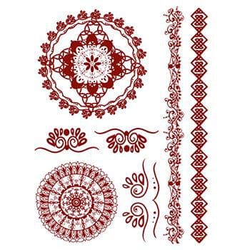 Henna: Classic Mandala Temporary Tattoo Set
