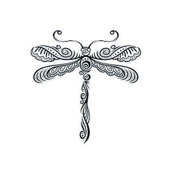 Henna: Dragonfly Temporary Tattoo